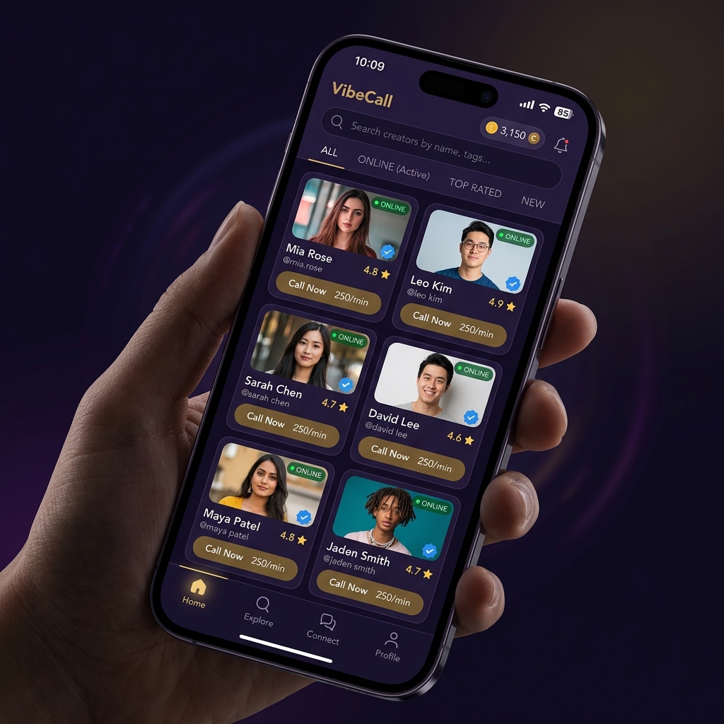 Livora Pro Application Home Screen Mockup